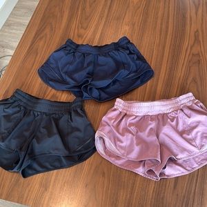 3 lululemon hotty hot shorts ($50 for all 3!)